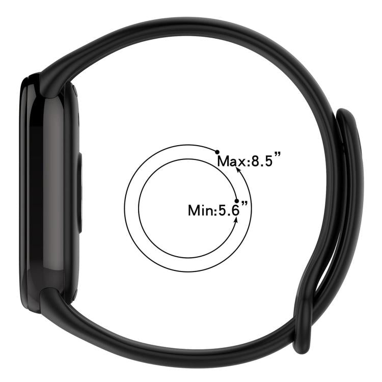 For Xiaomi Smart Band 10 / 9 / 8 5 Pack xDfind Metal Buckle Solid Color Silicone Watch Band