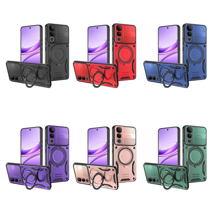 For vivo V50 Lite 5G / 4G MagSafe 2 in 1 TPU Phone Case with Rotating Holder