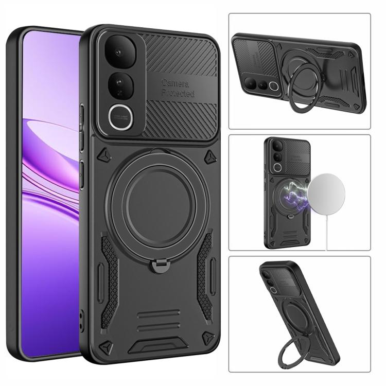 For vivo V50 Lite 5G / 4G MagSafe 2 in 1 TPU Phone Case with Rotating Holder