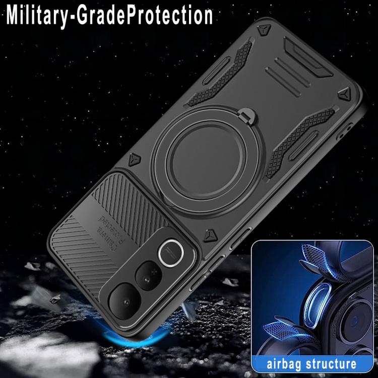 For vivo V50 Lite 5G / 4G MagSafe 2 in 1 TPU Phone Case with Rotating Holder