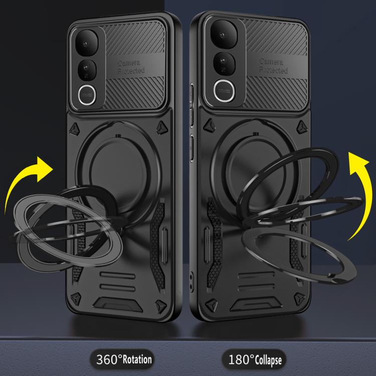 For vivo V50 Lite 5G / 4G MagSafe 2 in 1 TPU Phone Case with Rotating Holder