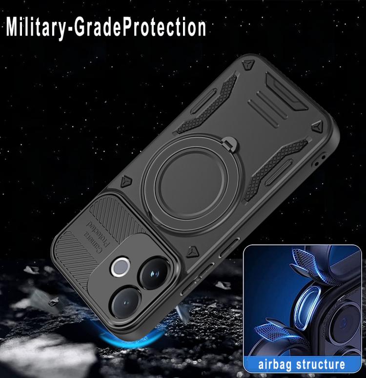 For vivo V60 Lite 5G / 4G MagSafe 2 in 1 TPU Phone Case with Rotating Holder