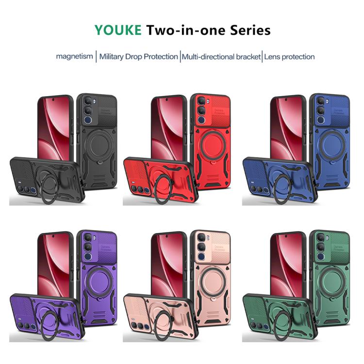 For vivo Y31 5G 2025 / Y21d MagSafe 2 in 1 TPU Phone Case with Rotating Holder