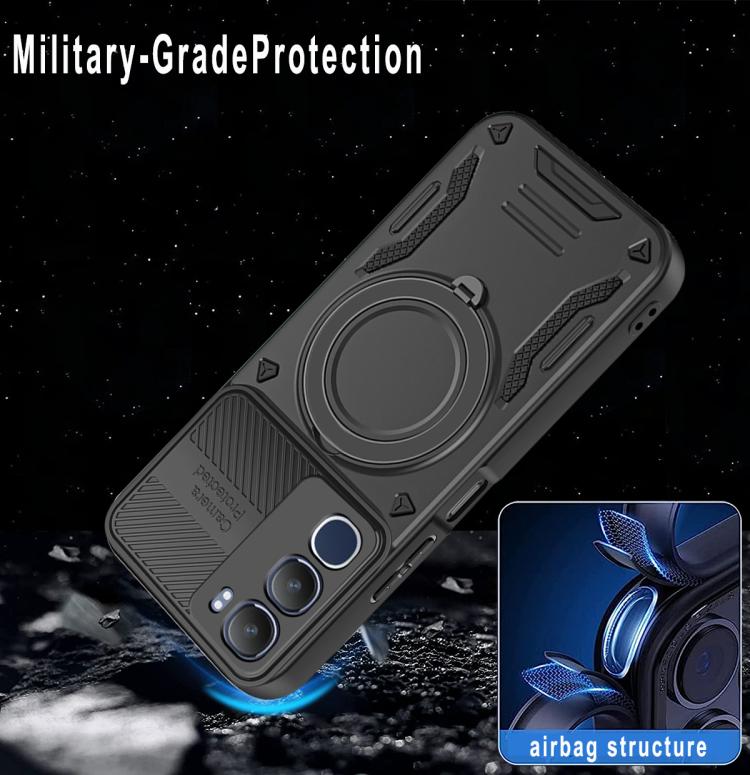 For vivo Y31 5G 2025 / Y21d MagSafe 2 in 1 TPU Phone Case with Rotating Holder