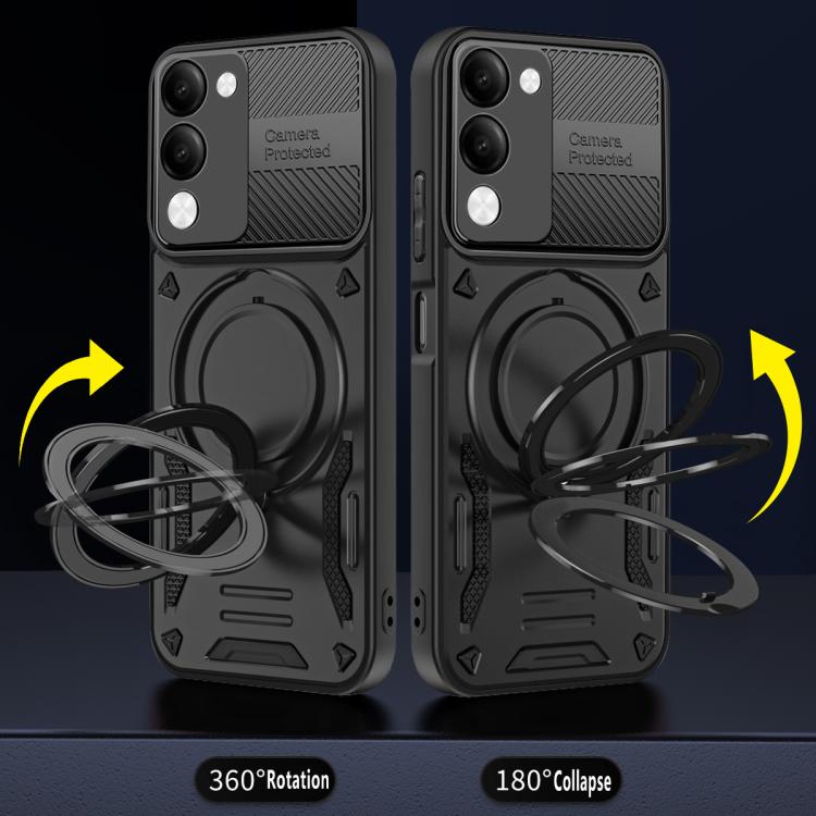 For vivo Y04 4G / Y29s 5G MagSafe 2 in 1 TPU Phone Case with Rotating Holder