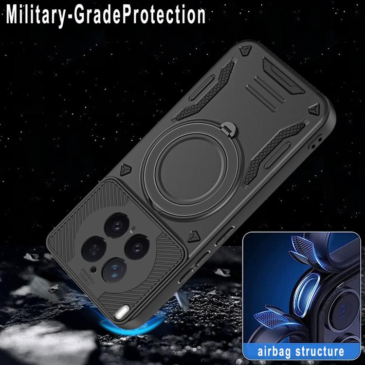 For vivo X300 Pro MagSafe 2 in 1 TPU Phone Case with Rotating Holder