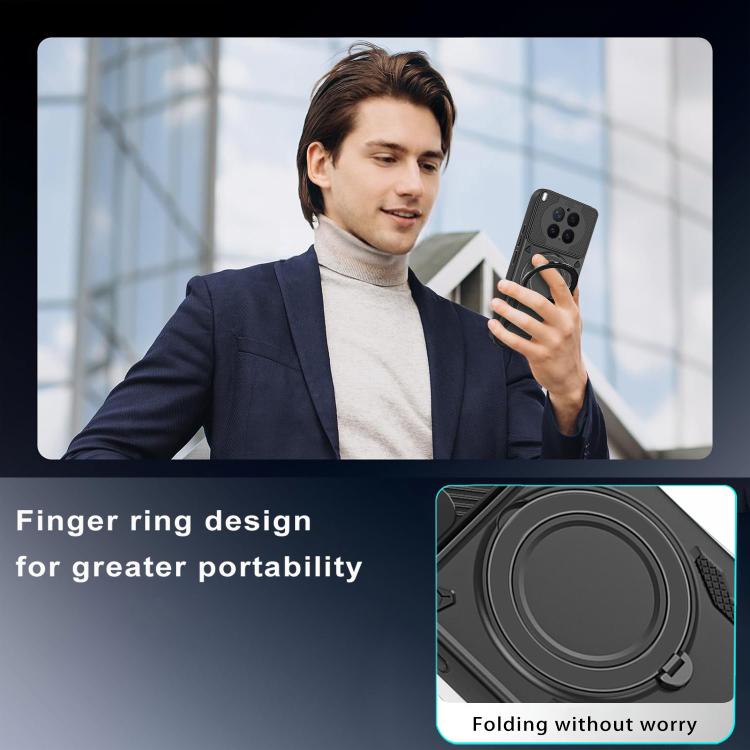 For vivo X300 Pro MagSafe 2 in 1 TPU Phone Case with Rotating Holder