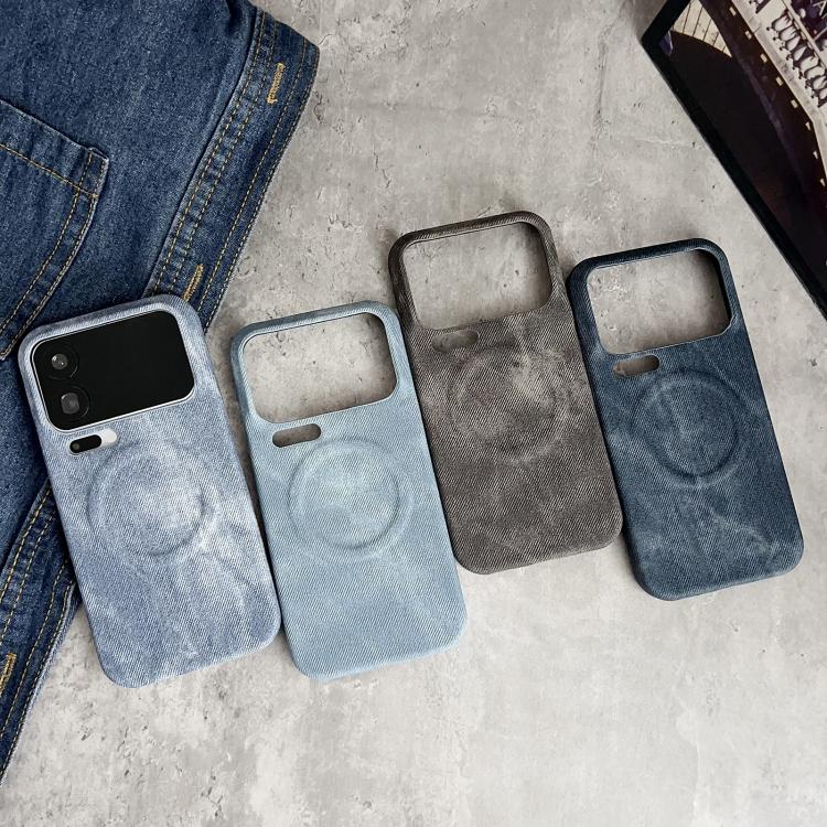For Xiaomi 17 Pro Max Denim MagSafe Magnetic PC + PU Phone Case