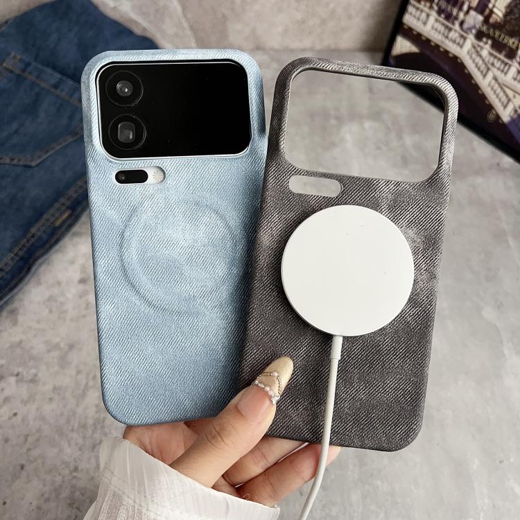 For Xiaomi 17 Pro Max Denim MagSafe Magnetic PC + PU Phone Case