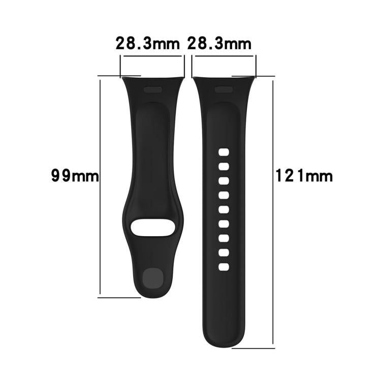 For Redmi Watch 3 5 Pack xDfind Solid Color Silicone Watch Band, with Button