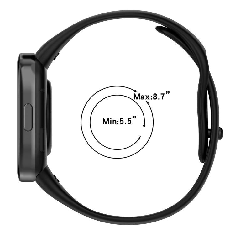 For Redmi Watch 3 5 Pack xDfind Solid Color Silicone Watch Band, with Button