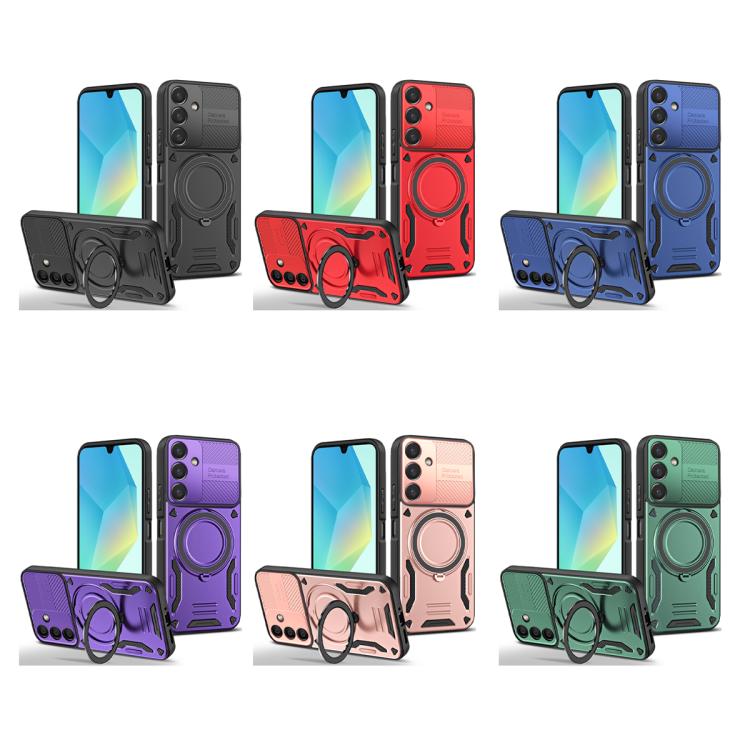 For Samsung Galaxy A16 5G / 4G MagSafe 2 in 1 TPU Phone Case with Rotating Holder