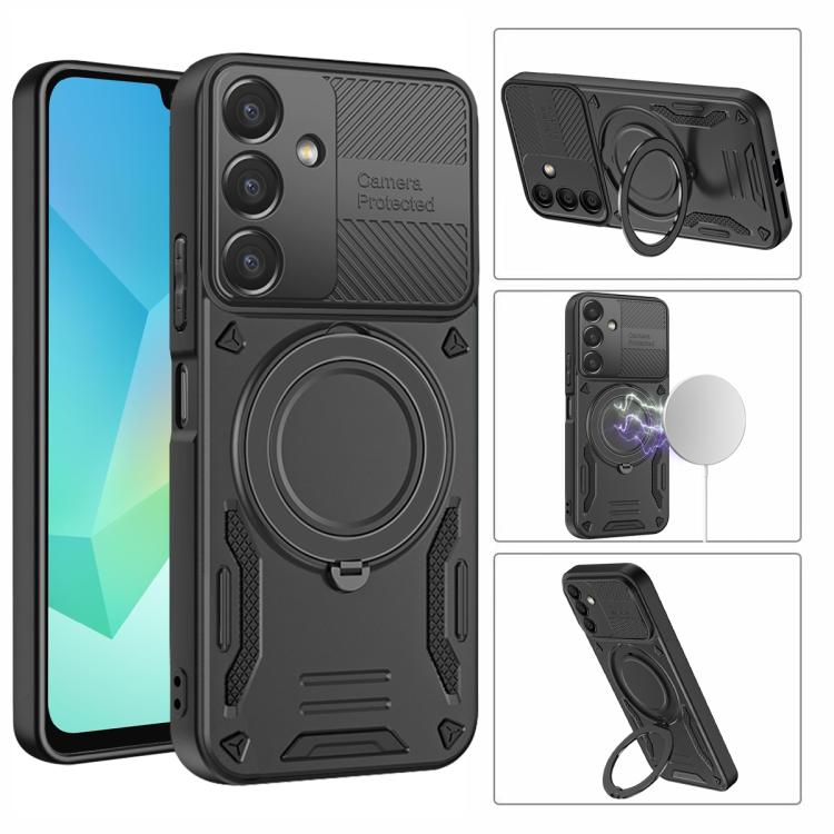 For Samsung Galaxy A16 5G / 4G MagSafe 2 in 1 TPU Phone Case with Rotating Holder