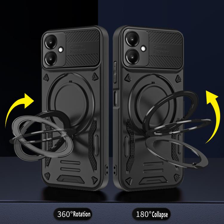 For Samsung Galaxy A06 5G / 4G MagSafe 2 in 1 TPU Phone Case with Rotating Holder