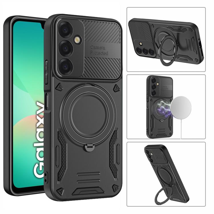 For Samsung Galaxy A26 5G MagSafe 2 in 1 TPU Phone Case with Rotating Holder