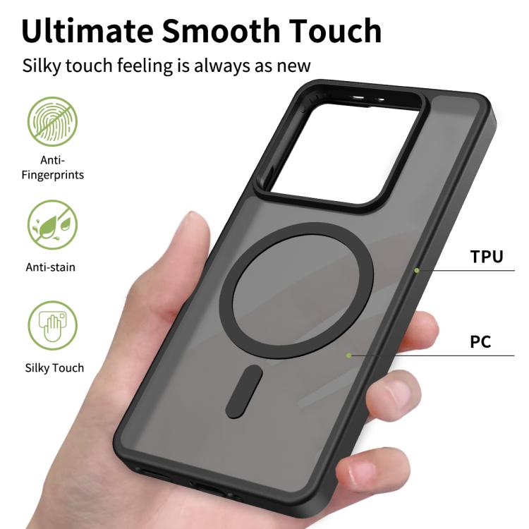 For Xiaomi 14T Pro Skin Feel TPU Hybrid PC MagSafe Phone Case