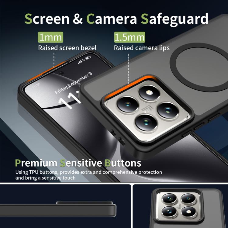 For Xiaomi 14T Pro Skin Feel TPU Hybrid PC MagSafe Phone Case