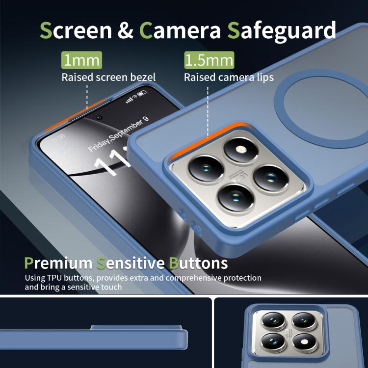 For Xiaomi 14T Pro Skin Feel TPU Hybrid PC MagSafe Phone Case
