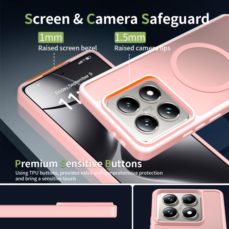 For Xiaomi 14T Pro Skin Feel TPU Hybrid PC MagSafe Phone Case