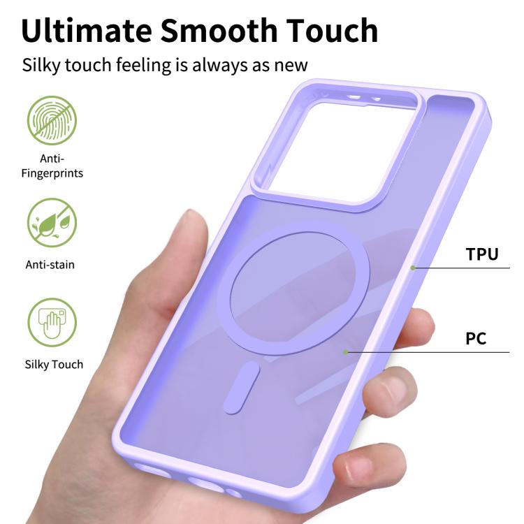 For Xiaomi 14T Pro Skin Feel TPU Hybrid PC MagSafe Phone Case