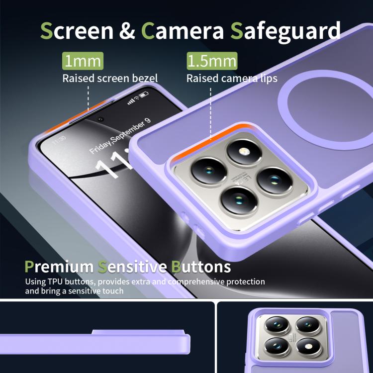 For Xiaomi 14T Pro Skin Feel TPU Hybrid PC MagSafe Phone Case