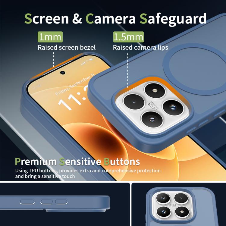 For Xiaomi 17 Skin Feel TPU Hybrid PC MagSafe Phone Case