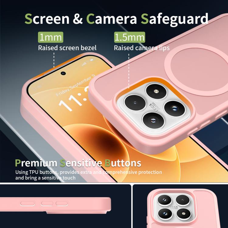 For Xiaomi 17 Skin Feel TPU Hybrid PC MagSafe Phone Case