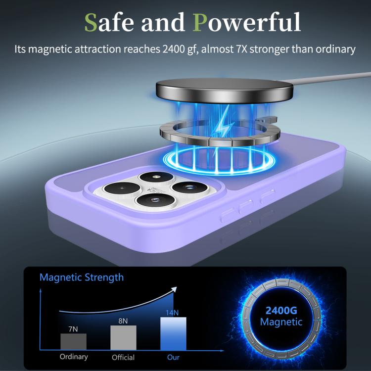 For Xiaomi 17 Skin Feel TPU Hybrid PC MagSafe Phone Case