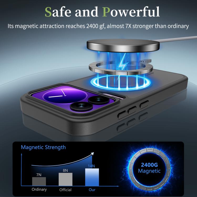 For Xiaomi 17 Pro Skin Feel TPU Hybrid PC MagSafe Phone Case