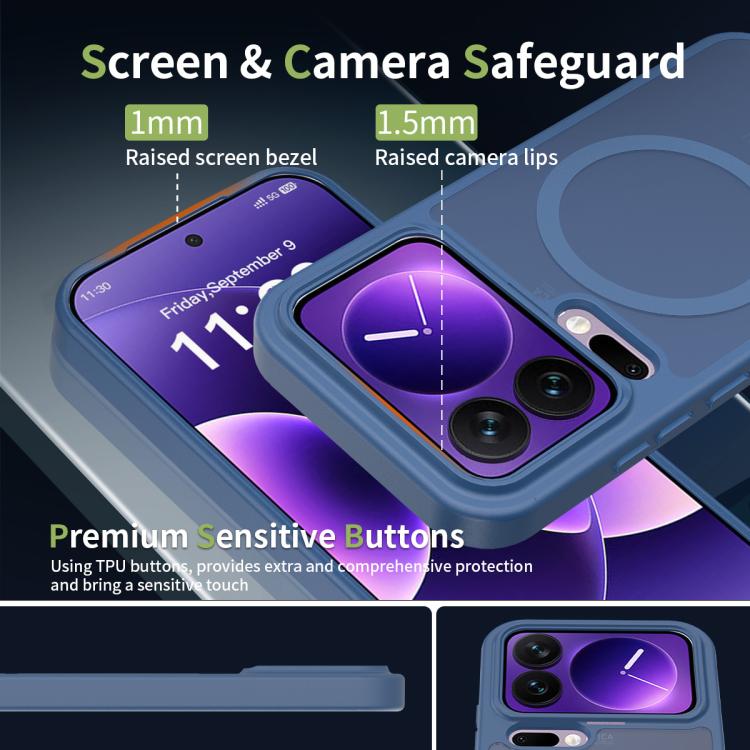 For Xiaomi 17 Pro Skin Feel TPU Hybrid PC MagSafe Phone Case