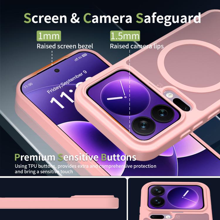 For Xiaomi 17 Pro Skin Feel TPU Hybrid PC MagSafe Phone Case