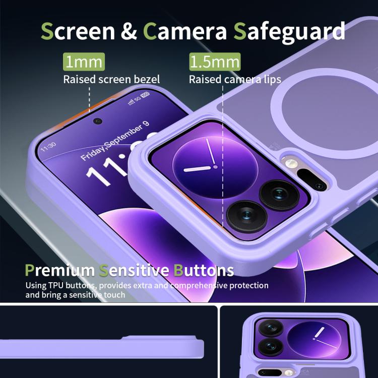 For Xiaomi 17 Pro Skin Feel TPU Hybrid PC MagSafe Phone Case