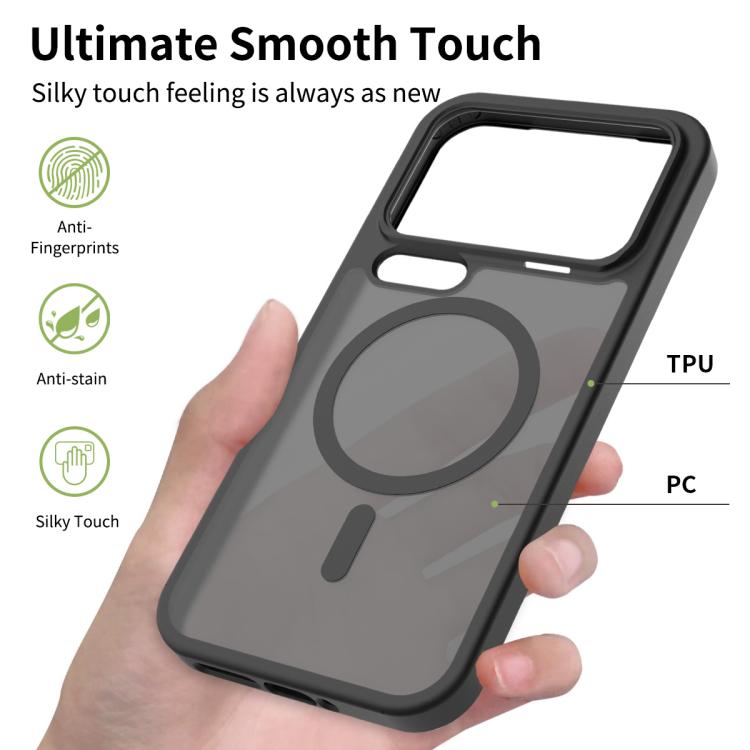 For Xiaomi 17 Pro Max Skin Feel TPU Hybrid PC MagSafe Phone Case