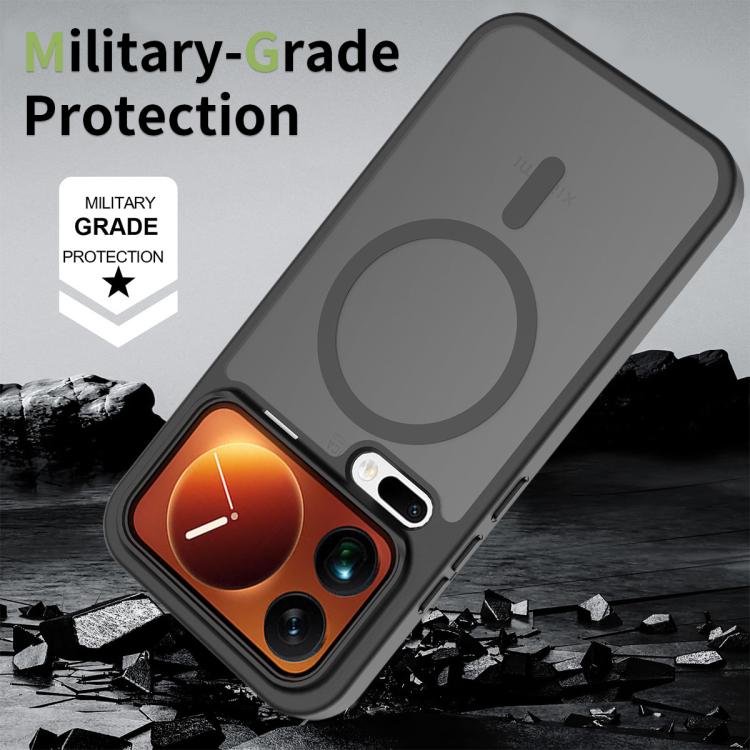 For Xiaomi 17 Pro Max Skin Feel TPU Hybrid PC MagSafe Phone Case