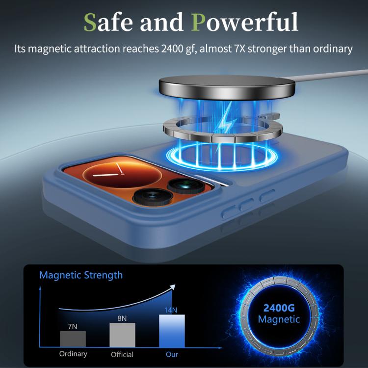 For Xiaomi 17 Pro Max Skin Feel TPU Hybrid PC MagSafe Phone Case