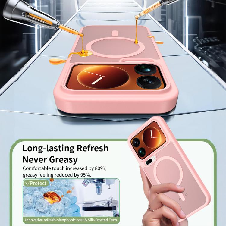 For Xiaomi 17 Pro Max Skin Feel TPU Hybrid PC MagSafe Phone Case