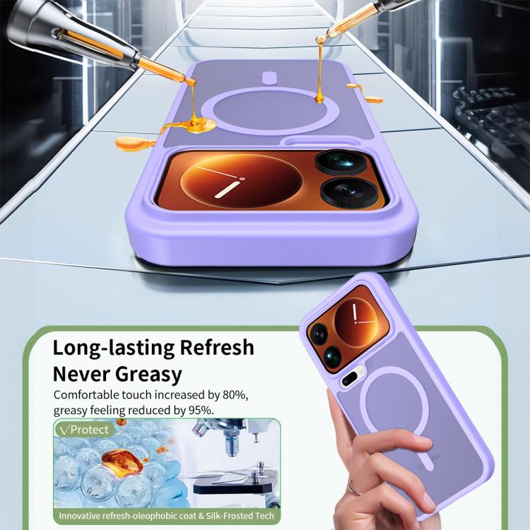 For Xiaomi 17 Pro Max Skin Feel TPU Hybrid PC MagSafe Phone Case