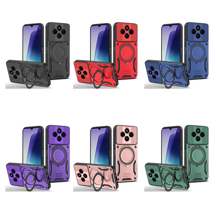 For Redmi 14C 5G / 4G MagSafe 2 in 1 TPU Phone Case with Rotating Holder