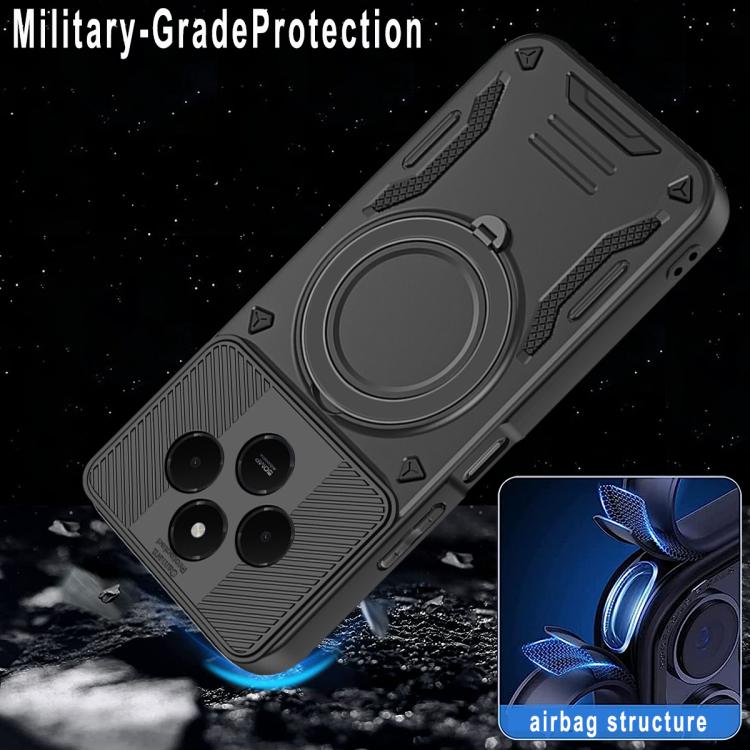 For Redmi 14C 5G / 4G MagSafe 2 in 1 TPU Phone Case with Rotating Holder