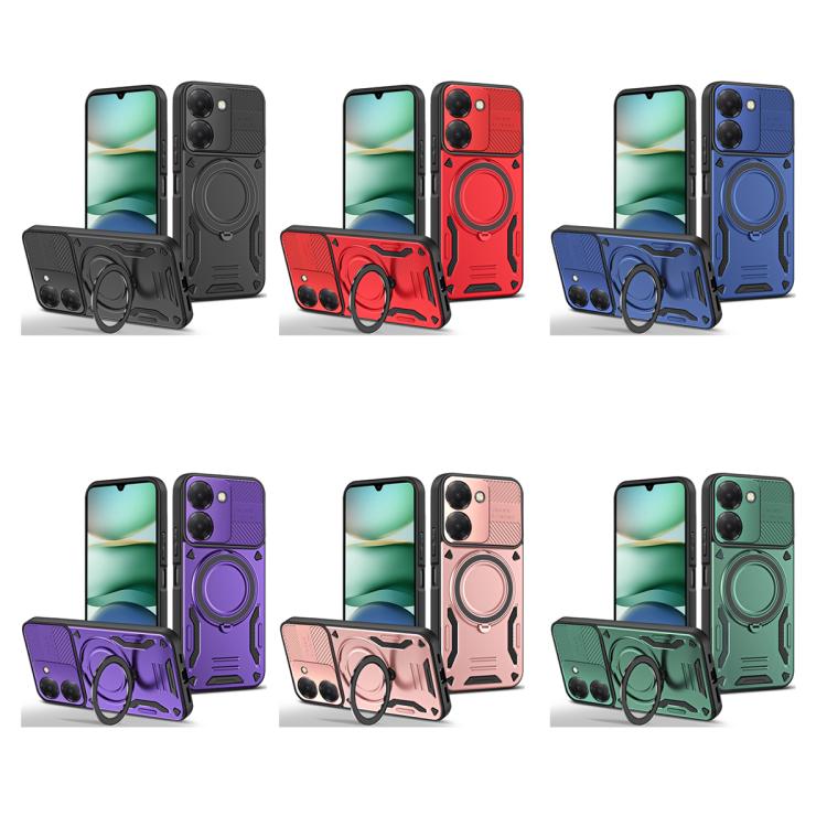 For Redmi A5 4G 173.3mm MagSafe 2 in 1 TPU Phone Case with Rotating Holder