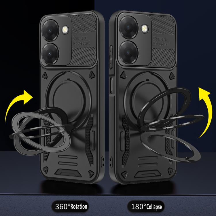 For Redmi A5 4G 173.3mm MagSafe 2 in 1 TPU Phone Case with Rotating Holder
