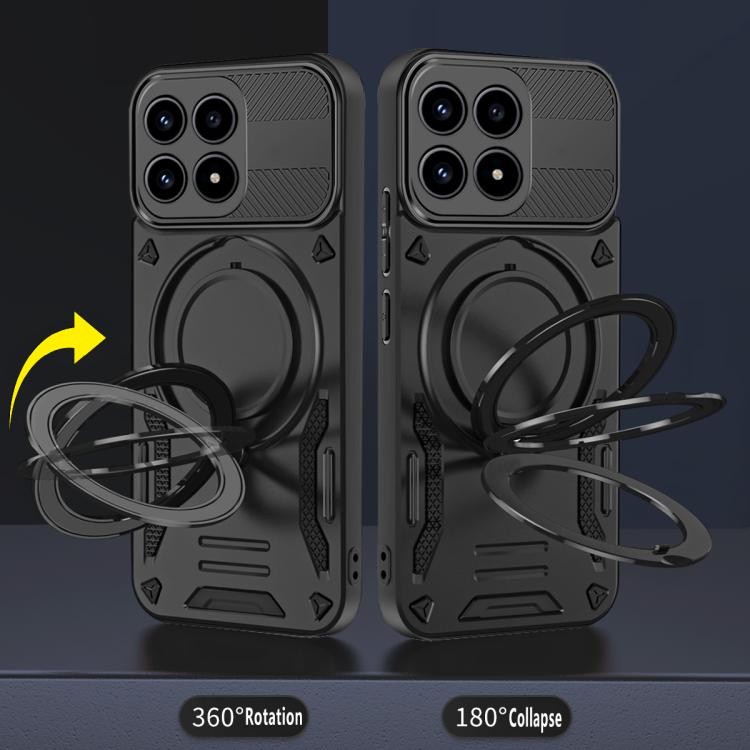 For Redmi K90 / Poco F8 Pro 5G MagSafe 2 in 1 TPU Phone Case with Rotating Holder