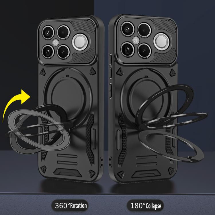 For Redmi K90 Pro Max / Poco F8 Ultra 5G MagSafe 2 in 1 TPU Phone Case with Rotating Holder