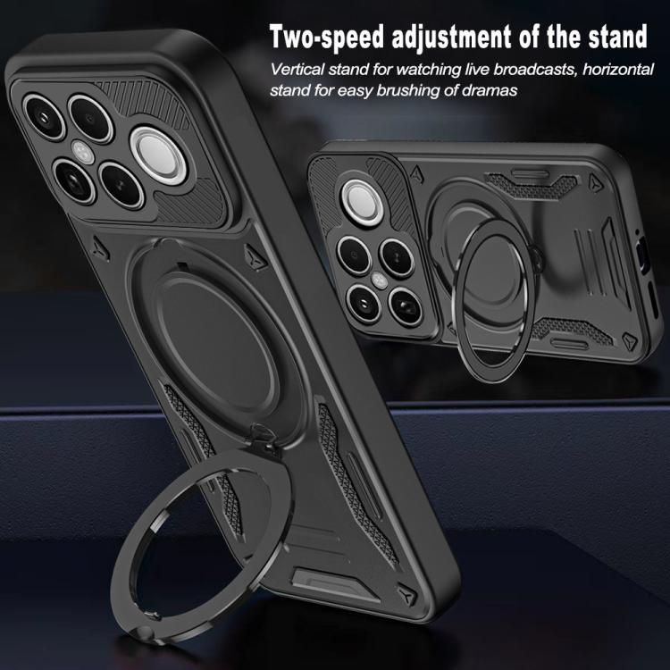 For Redmi K90 Pro Max / Poco F8 Ultra 5G MagSafe 2 in 1 TPU Phone Case with Rotating Holder