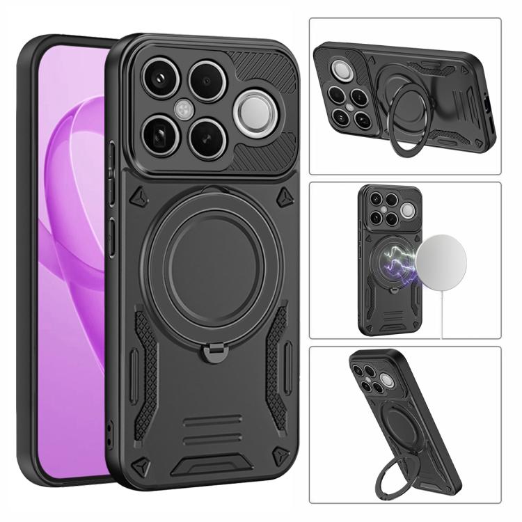 For Redmi K90 Pro Max / Poco F8 Ultra 5G MagSafe 2 in 1 TPU Phone Case with Rotating Holder