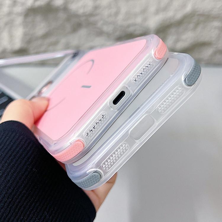 For iPhone 17 Pro Electroplated Lens Holder MagSafe PC Hybrid TPU Phone Case