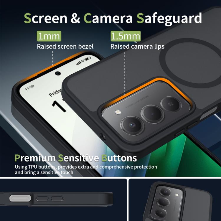 For Redmi 15 5G Global / 15 4G SEA 169.5mm Skin Feel TPU Hybrid PC MagSafe Phone Case