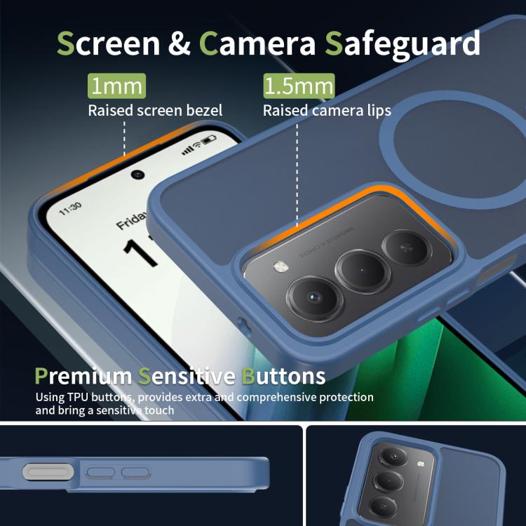 For Redmi 15 5G Global / 15 4G SEA 169.5mm Skin Feel TPU Hybrid PC MagSafe Phone Case