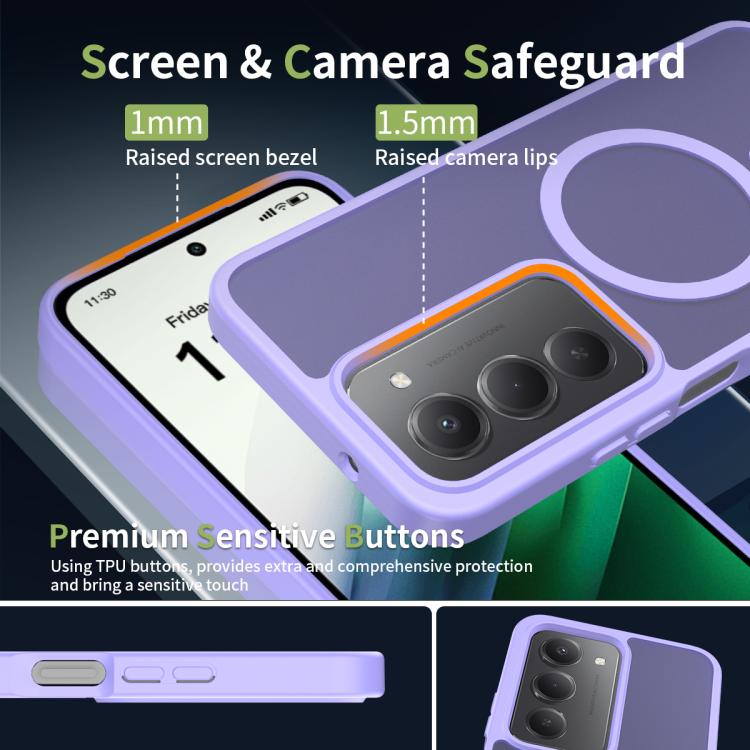 For Redmi 15 5G Global / 15 4G SEA 169.5mm Skin Feel TPU Hybrid PC MagSafe Phone Case