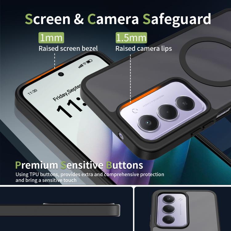 For Redmi 15 5G / 4G EU 171mm Skin Feel TPU Hybrid PC MagSafe Phone Case
